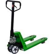 Resim Sanica 2500kg Kapasiteli 1220mm Kauçuk Tekerlekli Manuel Transpalet 