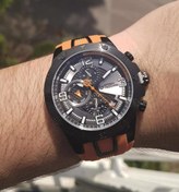 Resim Sergio Tacchini Turuncu Silikon Kayışlı Erkek Kol Saati 
