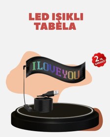 Resim Kayan Yazı Destekli Rgb Led Reklam Paneli Usb İle Kolay Kurulumlu Çok Renkli 