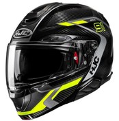 Resim Hjc Rpha91 Carbon Lagos Mc3h Motosiklet Kaskı 