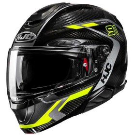 Resim Hjc Rpha91 Carbon Lagos Mc3h Motosiklet Kaskı 
