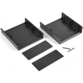 Resim Elektronik Proje Kutusu (Ölçüleri: 130X138X54Mm) - Siyah 