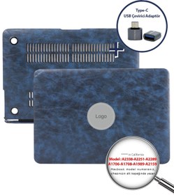Resim Mcstorey Macbook Pro Kılıf 13inç M1 M2 Çip Deri Kaplama A1706 A1708 A1989 A2159 A2251 A2289 A2338 Uyumlu Leat 