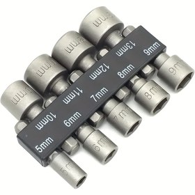 Resim 9 Adet Rüzgar Grup Prizleri, Isıl İşlem, 6.35mm Altıgen Yan Yana, 5-13mm Çap 