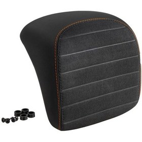 Resim Vespa Gts Supertech 125-300 Çanta Sırt Dayama Pedi Siyah-turuncu Fitilli / Pıaggıo 