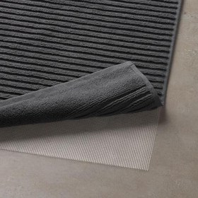 Resim IKEA Alstern Ayak Havlusu Yapılandırılmış Dokumalı Pamuk, 50x80 cm Koyu Gri Renk 