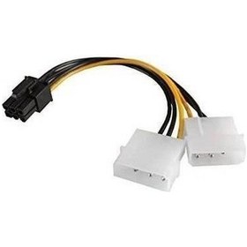 Resim 6 Pin To Molex Power Kablo 6 Pin Ekran Kartı Kablosu 