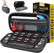Resim Orzly Nintendo Switch Lite ile uyumlu taşıma çantası – Saklama çantası / - Sert kılıf / Kapak/Kılıf/Koruyucu kılıf Nintendo Switch Lite konsolu ve aksesuarları ile kullanım için, Gri 