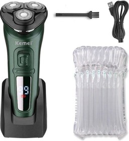 Resim Kemei Lcd Ekran Su Geçirmez Elektrikli Tıraş Makinesi Erkekler 8 Saat 