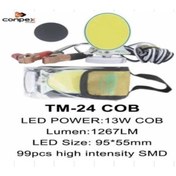 Resim Ayt Ticaret Ht-101 Tm-24 Cob Ledli 13 Watt Akü Maşalı 4 Metre Kablolu Taşınabilir Seyyar 