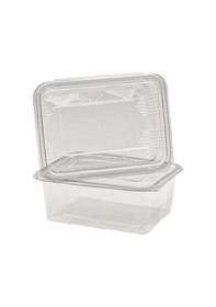 Resim Kullan At Tek Kullanımlık Plastik Sızdırmaz Kapaklı Kap Kase Saklama Kabı 750 Gr Cc 100 Adet Şeffaf 