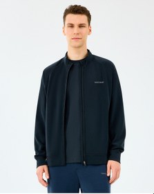 Resim Skechers M Full Zip Regular Turttle Neck Jacket Erkek Siyah Sweatshirt S2510028-3817 Siyah 