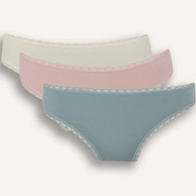 Resim DeFacto Dantel Detaylı Micro 3'lü Brazilian Külot -Fall in Love E4704AX25SMPR345 