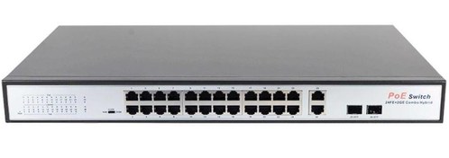 Resim POE-2421SFP-300W 24x10/100 2x Gigabit Uplink 1x Sfp 360w Poe Combo Rack Tipi Switch Uranium