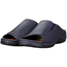 Resim Paleng Kadın Ayarlanabilir Hakiki Deri Terlik (554949494) Lacivert 