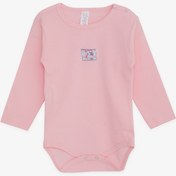 Resim Breeze Kız Bebek Çıtçıtlı Zıbın Body Kelebek Baskılı 9 Ay-3 Yaş, Pembe 