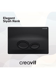 Resim Creavit Drop Mat Siyah Boyalı Kumanda Paneli GP2002.01 Siyah 