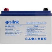 Resim S-Link AK-DG12-100 12V 100Ah Nano Silikon Jel Akü 