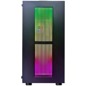 Resim XASER XR48 500W USB 3.0 Tempered Glass Rgb Bilgisayar Kasası 
