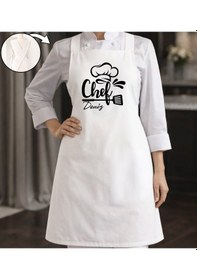 Resim Bk Gift Kişiye Özel İsimli Çapraz Askılı Beyaz Mutfak Önlüğü - 5, Aşçı Önlüğü, Şef Önlüğü, Anneye Hediye Kobitmeyencom35939 Bk Gift Renkli 