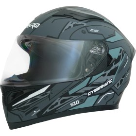 Resim Gp Kompozit Gp Nero MKS003-MBB1G Güneş Vizörlü Şeffaf Full Face Motosiklet Kaskı 