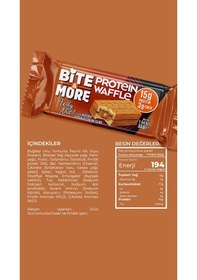 Resim Bite&more Protein Waffle 55 Gram X 1 Adet Fındık 
