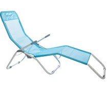 Resim AndOutdoor Tumbona Katlanır Mavi Şezlong 