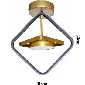 Resim Elvis Ledli Siyah Eskitme Detaylı Modern Enerji Tasarruflu Avize Oturma Odası Hol Çocuk Odası 