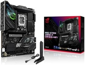 Resim ASUS ROG STRIX Z890-F GAMING WIFI Intel Z890 LGA1851 DDR5 8600 DP HDMI 2xUSB4 5x M2 USB3.2 WiFi 7 + BT AURA RGB 2.5Gbit LAN ATX 16+1+2+2 Güç Aşamaları, Thunderbolt 4, DIMM FIT, M.2 Q-Release Anakart 