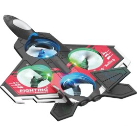 Resim Zero Land Lvsqvr LED Işıklı Oyuncak Drone Fighter Jet Tasarımlı Uzaktan Kumandalı Uçak 
