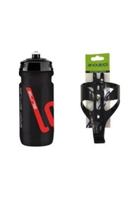 Resim Elite Loli Siyah Bisiklet Matarası 600 ML + Kafes Siyah 
