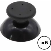 Resim 6 ADET XBOX 360 Analog Başlık XBOX 360 Topuz Siyah Renk XBOX 360 Kol Tamiri Yedek Parça Analog Cap 