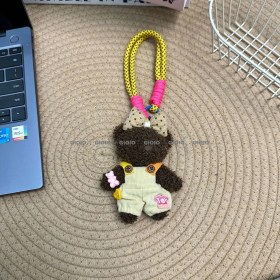 Resim Silver1 Sevimli Renkli Ip Peluş Ayı Kolye El Yapımı Oyuncaklar Küçük Bebek Çanta Çekicilik Sevimli Bebek Cep Telefonu Çekicilik (Yurt Dışından) 