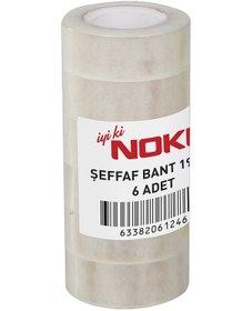 Resim Şeffaf Büro Bandı 19x33 6'lı Paket Selo Bant Okul Ofis Bandı 1 