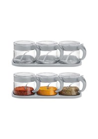 Resim Madame Coco Lavem 3lü Baharatlık 1kbhrt004428x10x9,5 Cm-soft Gri 