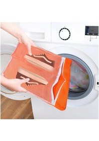 Resim Fermuarlı Ayakkabı Yıkama Filesi 5 Adet 40x40 Cm Çok Renkli 