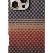 Resim Tactile Woven iPhone 16 Pro MagSafe Uyumlu Kılıf Sunset 
