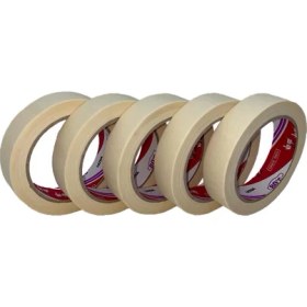 Resim Ve-Ge Oto Maskeleme Bantı Kağıt 5 Adet .ölçü: 24MM x 35METRE 80 Derece Maskeleme Bandı 