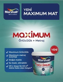 Resim Marshall Maximum Mat Silikonlu Yağmur Bulutu 7,5 Lt. 10 Kg 