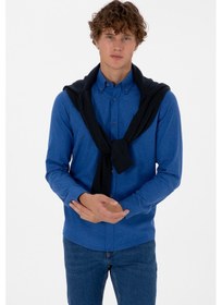Resim U.s. Polo Assn. Erkek Mavi Gömlek Basic 50316721-vr212 Royal Blue 