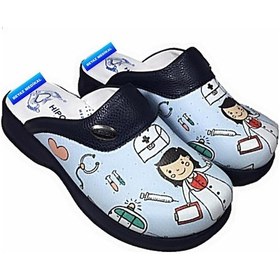 Resim Hipokrat Mavi Hemşire Modeli Ortopedik Sabo Terlik Doktor Hemşire 