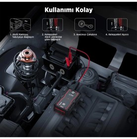 Resim Ütraı Utraı Jstar One 22000MAH 2000A Jump Starter Taşınabilir Akü Takviye Cihazı ( Çanta + Pusula + Powerbank + LED Lamba) 