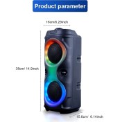 Resim Platoon PL-4626 Bt/sd/usb/aux Işıklı Bluetooth Speaker (MS-3637BT) 