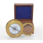 Resim Periboia Ahşap Kutulu Pirinç Mercekli Pusula Model 1 