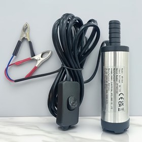 Resim Taşınabilir 12V DC Yağ & Su Pompası - Paslanmaz Çelik, Yüksek Hızlı Motorlu Dalgıç Dizel Transfer Aracı 