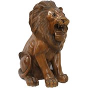 Resim Ahşap Aslan Figürü 50 cm 