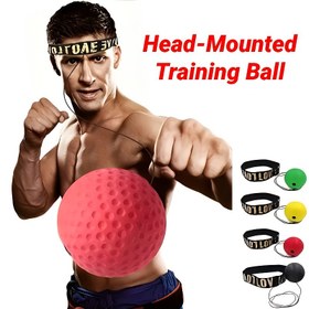 Resim Başlığa Takılan Boks Hız Topu - Dayanıklı PU Malzeme, MMA & Muay Thai Antrenmanları İçin İdeal, El-Göz Koordinasyonunu Geliştirir, Evde Spor Salonu Fitness Ekipmanı - Siyah/Kırmızı/Sarı 