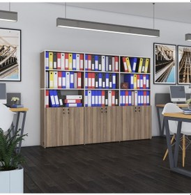 Resim Kenzlife Klasör Dolabı Kilitli Kutalmış Crd 175 240 30 Klasörlük Kitaplık Ofis Arkalıksız Çok Renkli 