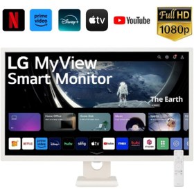 Resim LG 32SR50F Akıllı TV Wİ-Fİ Apple-Android Bağlantı IPS 1920x1080 FULHD 32 inç 80 Ekran Smart Monitör TV 
