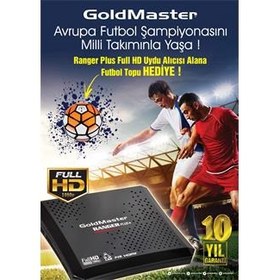 Resim Goldmaster RANGER HD PLUS PVR Dijital Uydu Alıcısı + Futbol Topu Hediye 